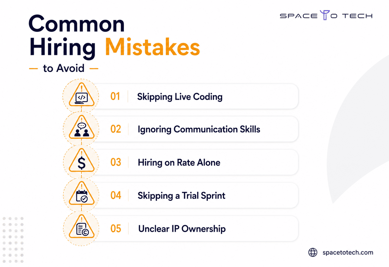 Common mistakes businesses make when hiring software developers